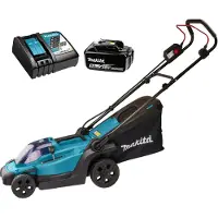 Makita DLM 330 RT cortacésped sin cable 18 V 33 cm 30 l + 1x batería 5.0 Ah + cargador