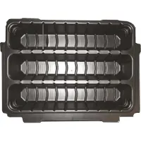 Makita Varioeinsatz, sistema de organización de 3 compartimentos, modelo P-83696 (negro, compatible con maletines MAKPAC)