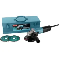 Makita Amoladora angular 9558HNRGK3 - 125 mm + 2 discos de diamante