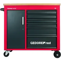 Gedore Carrito de herramientas , línea R20400006, modelo MECHANIC PLUS, con 6 cajones, dimensiones 988 x 431 x 935 mm, referencia 3301818