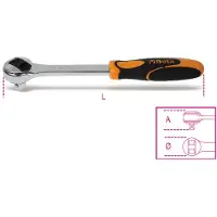 Beta Pomo Trinquete 1/2'' 275mm 72 Dientes