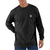Carhartt - Dearborn Loose L/S T-Shirt - Camiseta de manga larga size L, negro