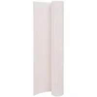 vidaXL Valla para jardín, doble cara, 90 x 400 cm, blanca