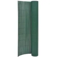 vidaXL Valla para jardín, de doble cara, 110 x 400 cm, color verde