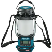 Makita Radio a batería MR 010 GZ con linterna, 40 V máx., FM/Bluetooth, 1000 lm, Solo — sin batería, sin cargador