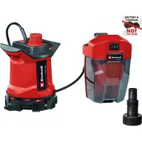 Einhell Bomba de agua sucia a batería GE-DP 18/25 LL, solo con batería de litio, 18 voltios, bomba sumergible/de presión