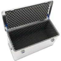 Alutec Caja de transporte COMFORT 12092S, fabricada en aluminio. Dimensiones: 780 x 385 x 367 mm (largo x ancho x alto)