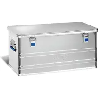 Alutec Caja de transporte COMFORT 92 12092, fabricada en aluminio. Dimensiones (largo x ancho x alto): 780 x 385 x 367 mm