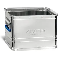 Alutec Caja de transporte LOGIC 23 15023, fabricada en aluminio. Dimensiones (largo x ancho x alto): 378 x 280 x 270 mm