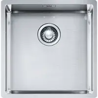 Franke - Fregadero BOX BXX 110-40 para instalación encastrada / Fregadero de acero inoxidable