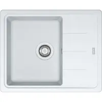 Franke Basis: Fregadero Fragranit BFG 611-86, 860x500 mm, color onyx. Número de artículo: 114.0494.913