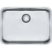 Franke EPOS EOX 110-50/35, lavabo de encimera de acero inoxidable, modelo integral