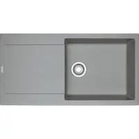 Franke Fregadero empotrable Maris, modelo MRG 611-97 XL, de fragranito en color gris piedra, con pulsador, de acero inoxidable, a partir de 60 cm. Número de artículo: 114.0477.372.