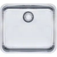 Franke EPOS EOX 110-45: Lavabo encimera con cesto filtro y accionamiento manual