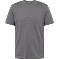 Gant para hombre. 2003184 Camiseta escudo gris oscuro (XL), Casual, Algodón, Manga corta, outlet 2026.