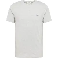 Gant para hombre. 2003185 Camiseta ajustada con escudo gris (XL), Casual, Algodón, Manga corta, outlet 2026.