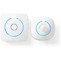 Nedis Alarma De Detector De Movimiento Con Pilas 6xaa 85db De Alcance Montaje En Pared 6 M