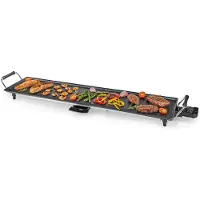 Nedis FCTE110EBK90, plancha tipo teppanyaki, 90 cm