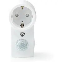 Nedis PIRWI10WT, Para pared, Interior, Blanco, 2000 lx, Sensor infrarrojo pasivo (PIR), Cable
