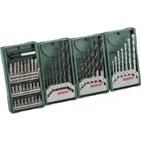 Bosch 2607017071: Juego Multipack Mini-X-Line (3+1), conjunto de taladros y puntas