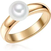 Valero Pearls Anillo oro / blanco perla