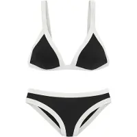 Venice beach Bikini deportivo negro / blanco