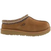 Ugg unisex para niños. 1019066T Zapatillas de piel Tasman II marrón (30), Plano, Ante, Ninguno, Homewear, moda infantil, outlet 2026.