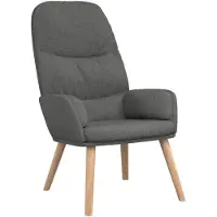 vidaXL Sillón reclinable Relax, color gris claro, tapizado en tela