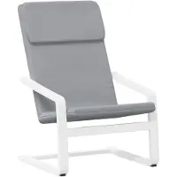 vidaXL Sillón reclinable Relax, color gris claro, tapizado en tela