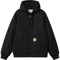 Carhartt WIP - Chaquetas - Active Jacket Canvas Black Rigid de Algodón - Talla S - Negro