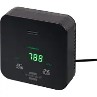 Brennenstuhl Detector de CO C2M L 4050, detector de CO2 (negro, con indicador luminoso de CO y alarma acústica)
