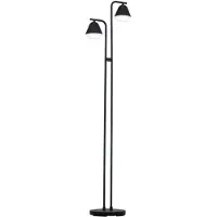 Eglo Lámpara de pie Palbieta, estilo industrial, fabricada en acero y plástico, lámpara para el salón en color negro, acabado satinado, interruptor de pie, casquillo GU10