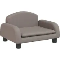 vidaXL Cama para perros, color taupe, 50x40x30 cm, de tela