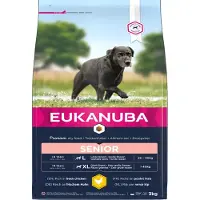 Eukanuba , alimento para perros senior, sabor a pollo, para razas grandes, 3 kg