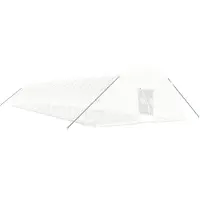 vidaXL : Invernadero con estructura de acero, color blanco, 144 m², dimensiones 24x6x2,85 metros