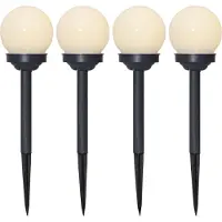Star Trading Baliza LED solar Globus set 4 ud
