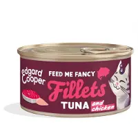 Edgard & Cooper - Wild Caught Pacific Filetes de Atún y Pollo - 24 x 70 g