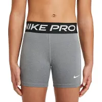 Nike Pantalón deportivo 'Pro' gris moteado / negro / blanco