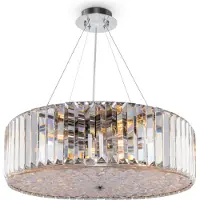 Maytoni MOD080CL-08CH, 8 bombillas, casquillo E27, IP20, transparente