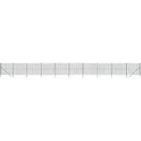 vidaXL Valla de alambre verde, 2,2 x 25 metros, acero galvanizado