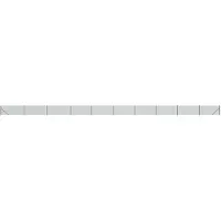 vidaXL Valla de malla metálica con base anclada, color verde, 1,1 x 25 metros