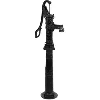 vidaXL Bomba manual para desagüe con soporte, fabricada en hierro fundido ()