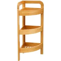JJA Organizador De Baño Bamboo Corner 3 Trays