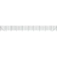 vidaXL Valla de alambre galvanizada, color verde, 2 x 25 metros