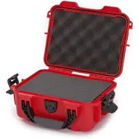 Nanuk 904 maletín con espuma moldeada, rojo