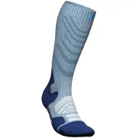 Bauerfeind Sports - Women's Outdoor Merino Compression Socks - Calcetines de compresión size 43-46 - Wade S, azul/gris
