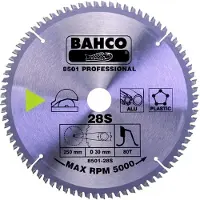 Bahco Hoja De Sierra Circular Con Punta De Carburo Cementado Trapezoidal Dentada De 48 Dientes 216 Mm