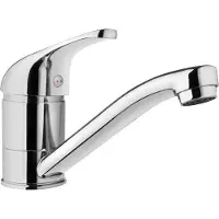 Invena Grifería monomando para lavabo de suelo con caño móvil
