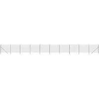 vidaXL Valla de alambre galvanizada, color antracita, 1,6 x 25 metros