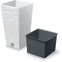 Prosperplast Maceta 11l Furu Collection 26.5x26.5x50 Cm